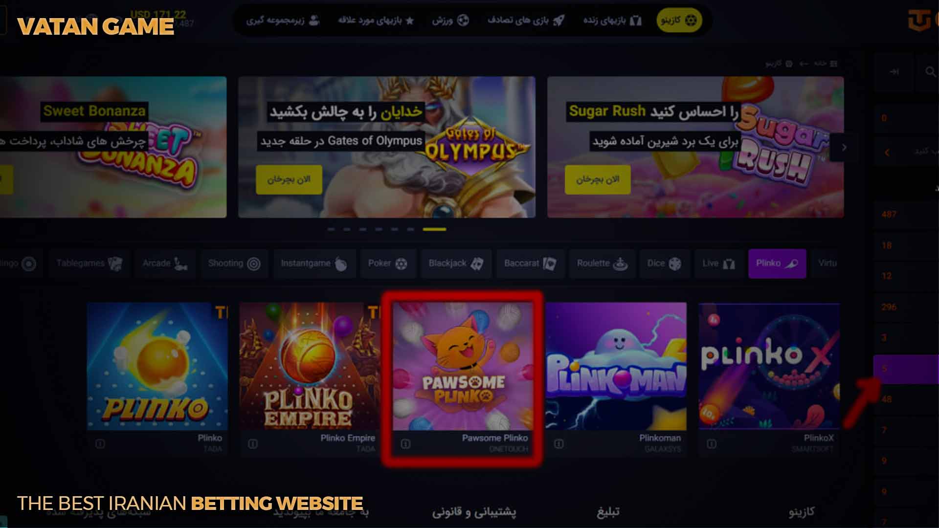 ورود به بازی Pawsome Plinko وطن گیم